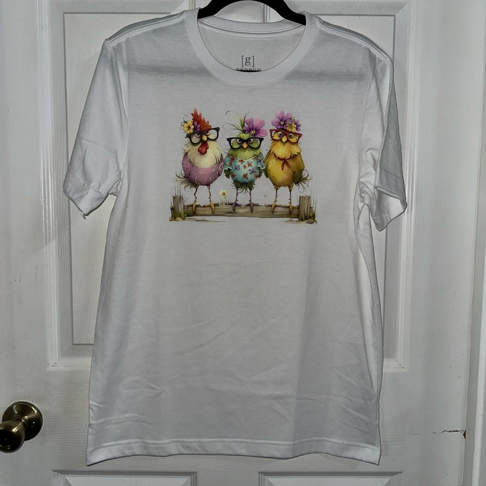 NWOT Handcrafted Chicken Shirt Small